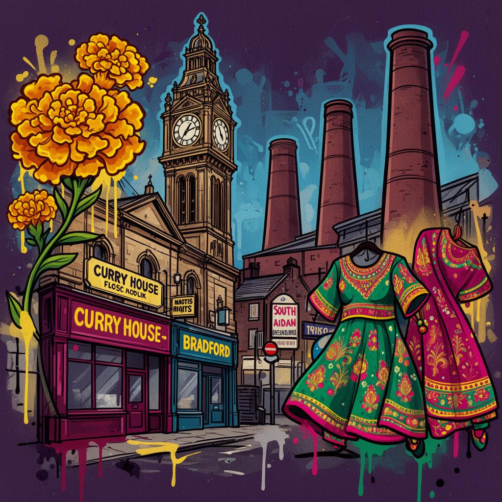 Baithak Bradford City Centre — graffiti city art
