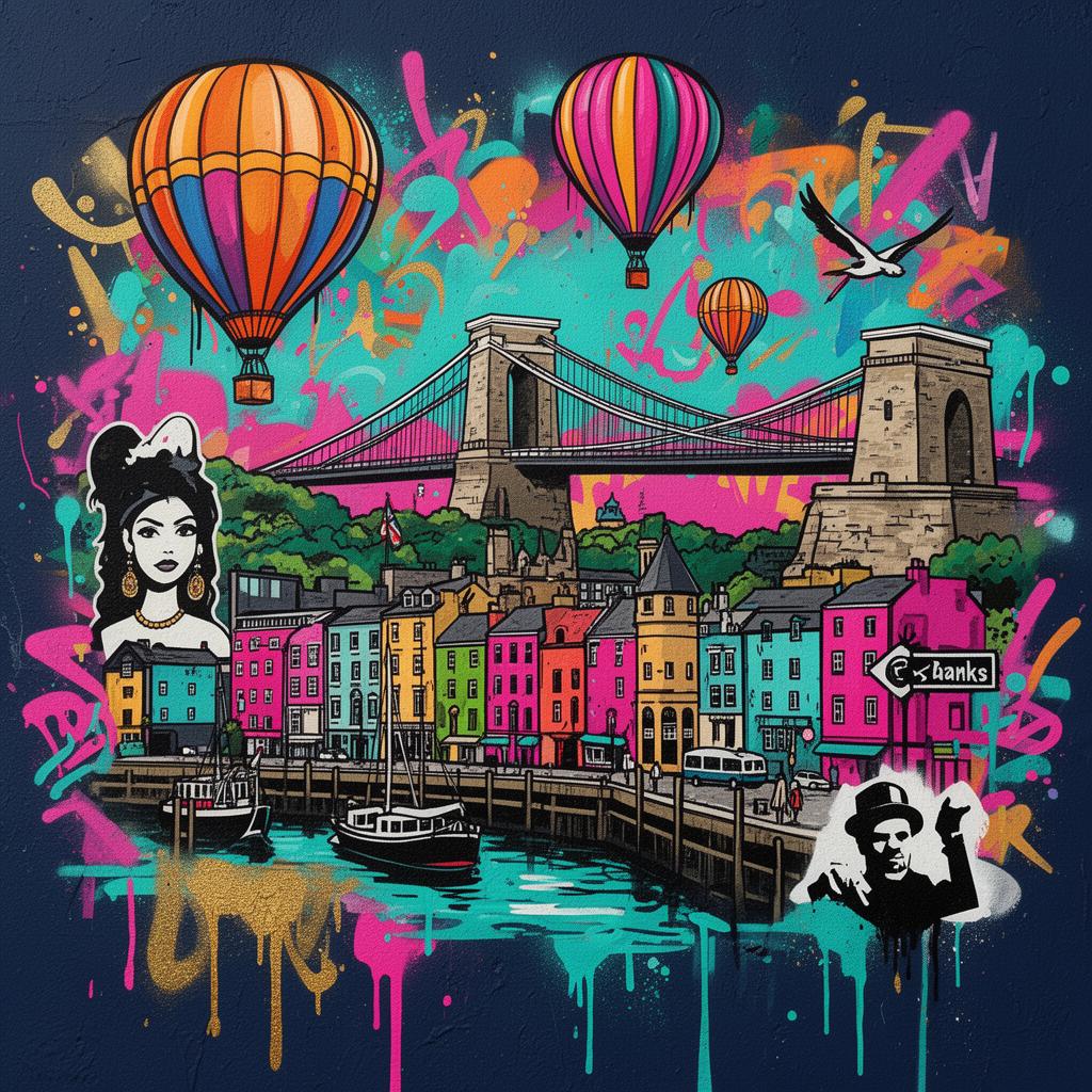 Baithak Bristol City Centre — graffiti city art